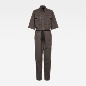 G-STAR Jumpsuit - Army straight jumpsuit wmn 12 slv brown