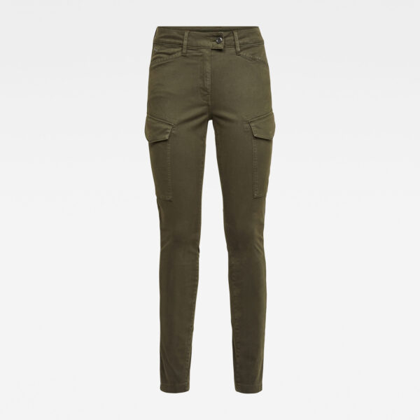 G-STAR Pants - Blossite G-Shape army high skinny in brown-olive