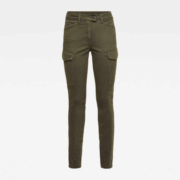 G-STAR Pants - Blossite G-Shape army high skinny in brown-olive