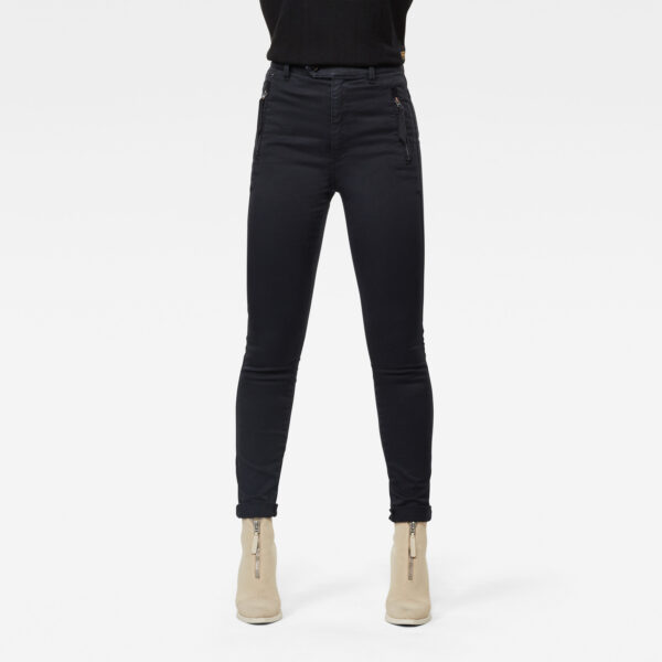 G-STAR Pants - Weld high slim chino wmn dark blue