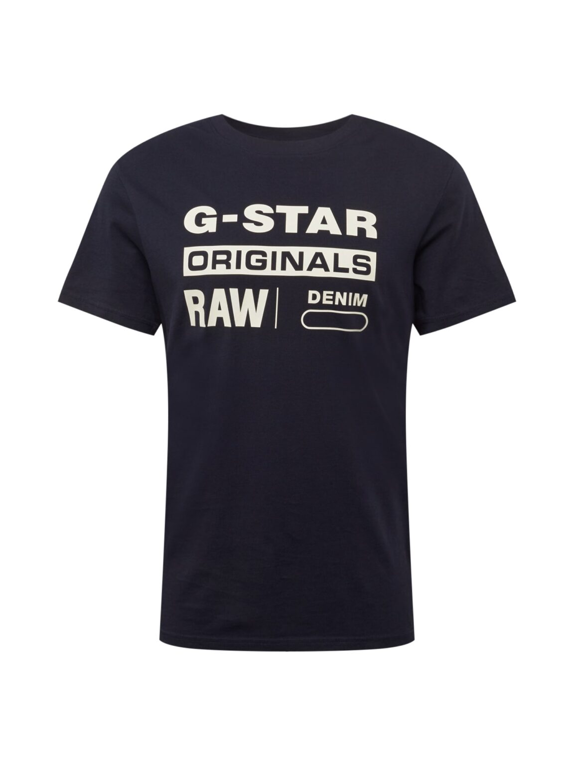 G-STAR Póló 'Graphic 8'  sötétkék / fehér