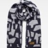 G-STAR Scarf - DORALA blue and white