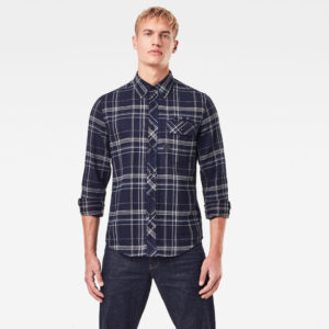 G-STAR Shirt - Bristum flap btn dwn slim shirt ls blue G-STAR Shirt - Bristum flap btn dwn slim shirt ls blue