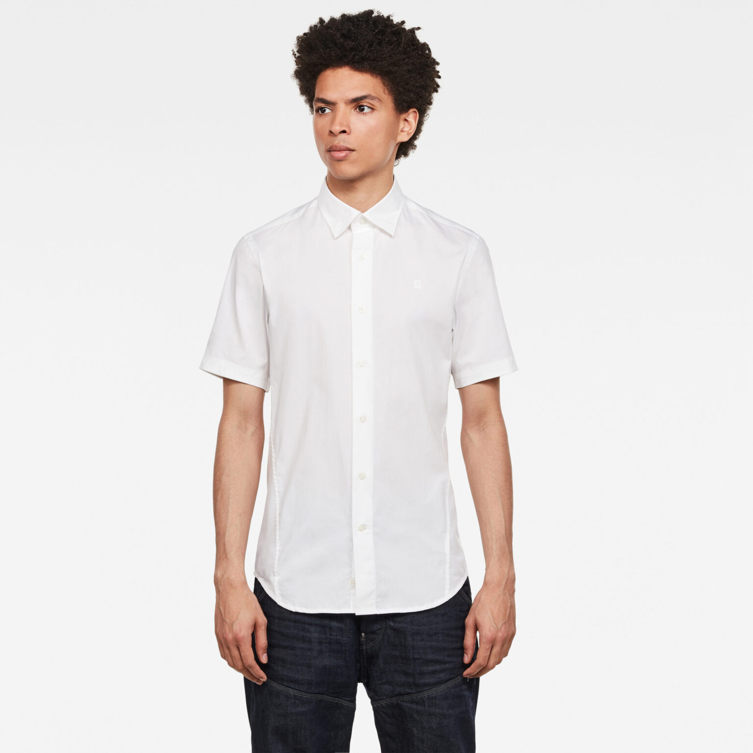 G-STAR Shirt - Dressed super slim shirt withs white