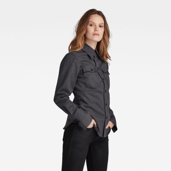 G-STAR Shirt - Heather bracket stretch twill gray