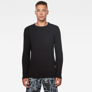 G-STAR Sweater - 3D Biker r knit ls black