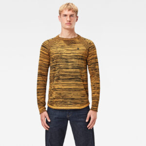 G-STAR Sweater - Core solli straight r knit ls yellow-black