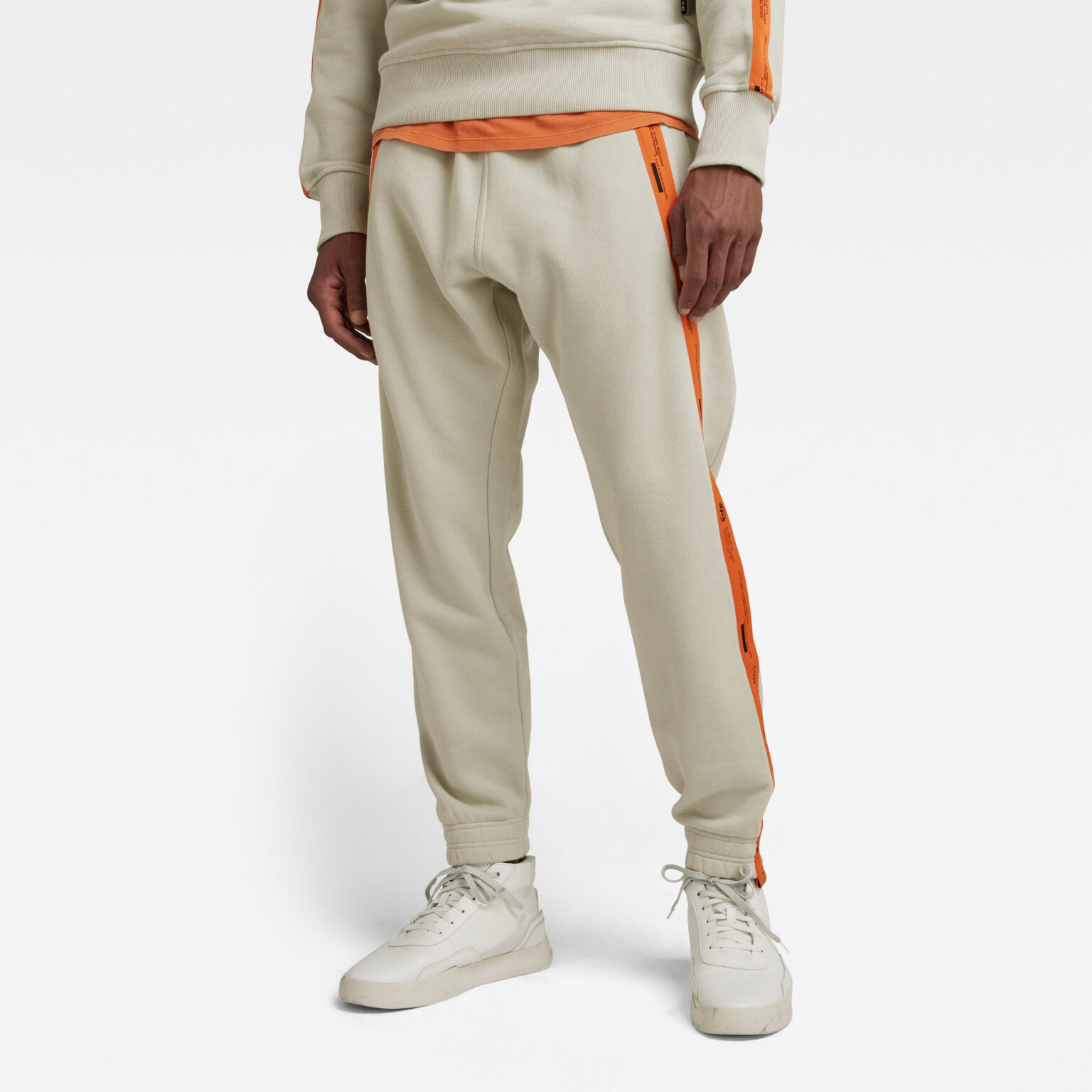 G-STAR Sweatpants - Tape sw pant beige