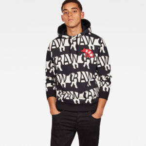 G-STAR Sweatshirt - Cny core hooded sw ls black