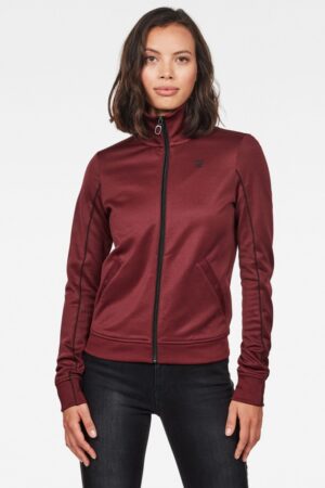 G-STAR Sweatshirt - Lanc slim tracktop sw wmn ls burgundy G-STAR Sweatshirt - Lanc slim tracktop sw wmn ls burgundy