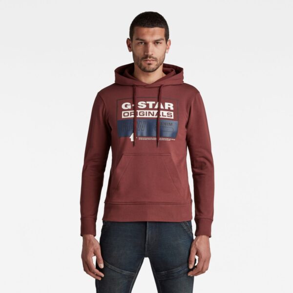 G-STAR Sweatshirt - Originals hdd sw burgundy G-STAR Sweatshirt - Originals hdd sw burgundy
