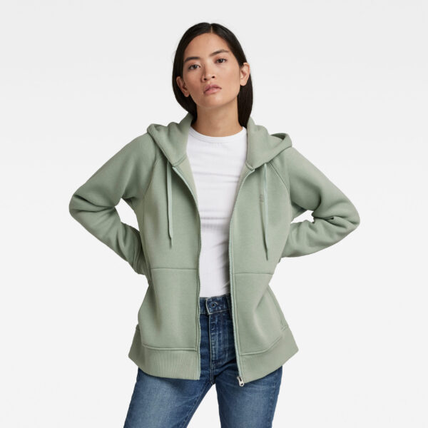 G-STAR Sweatshirt - Premium core 2.0 hdd zip thru sw wmn green