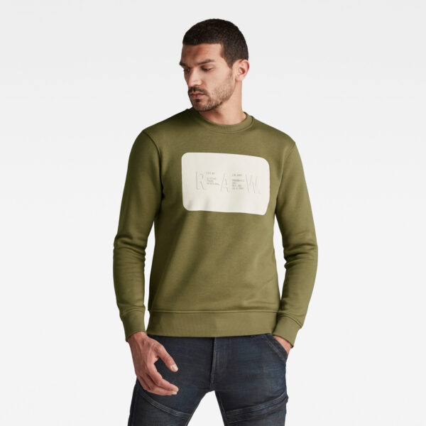 G-STAR Sweatshirt - RAW. Double Layer R SW Green