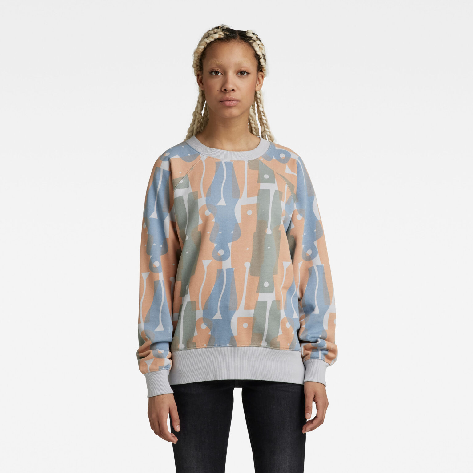 G-STAR Sweatshirt - Raglan ao loose r sw multicolor