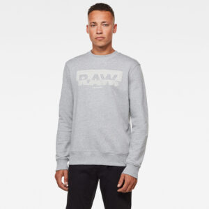 G-STAR Sweatshirt - Raw Block Raster r sw ls grey G-STAR Sweatshirt - Raw Block Raster r sw ls grey