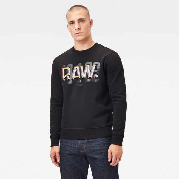 G-STAR Sweatshirt - Raw dot r sw ls black