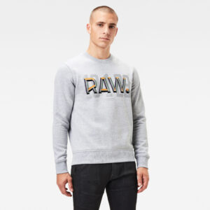 G-STAR Sweatshirt - Raw dot r sw ls grey G-STAR Sweatshirt - Raw dot r sw ls grey