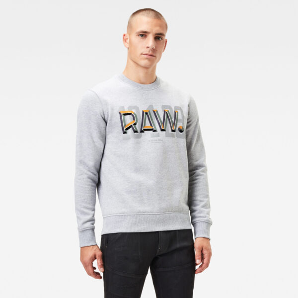 G-STAR Sweatshirt - Raw dot r sw ls grey