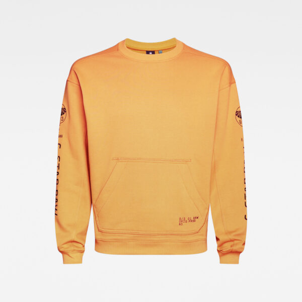 G-STAR Sweatshirt - Sleeve Graphic Sweat orange
