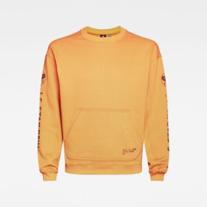 G-STAR Sweatshirt - Sleeve Graphic Sweat orange