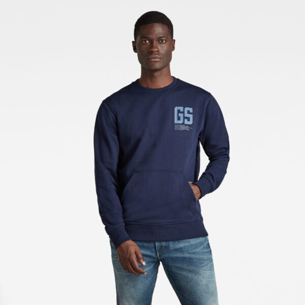 G-STAR Sweatshirt - Stitch pocket r sw blue G-STAR Sweatshirt - Stitch pocket r sw blue