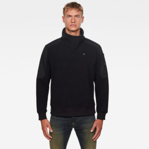 G-STAR Sweatshirt - Tech Fleece funnel zip sw ls black