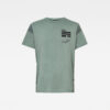 G-STAR T-Shirt - C&S Back Graphic + Loose R T SS Green Grey