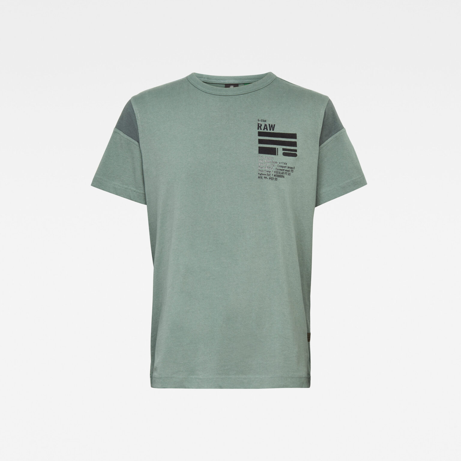 G-STAR T-Shirt - C&S Back Graphic + Loose R T SS Green Grey