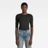 G-STAR T-Shirt - Slim Rib Boat 12 sl black