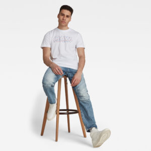 G-STAR T-shirt - 3D RAW. r t white