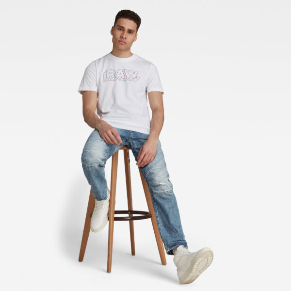 G-STAR T-shirt - 3D RAW. r t white