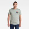 G-STAR T-shirt - Chest graphic slim in t green