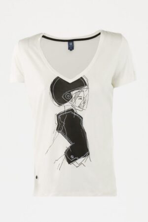 G-STAR T-shirt - DM V T WMN S/S white G-STAR T-shirt - DM V T WMN S/S white