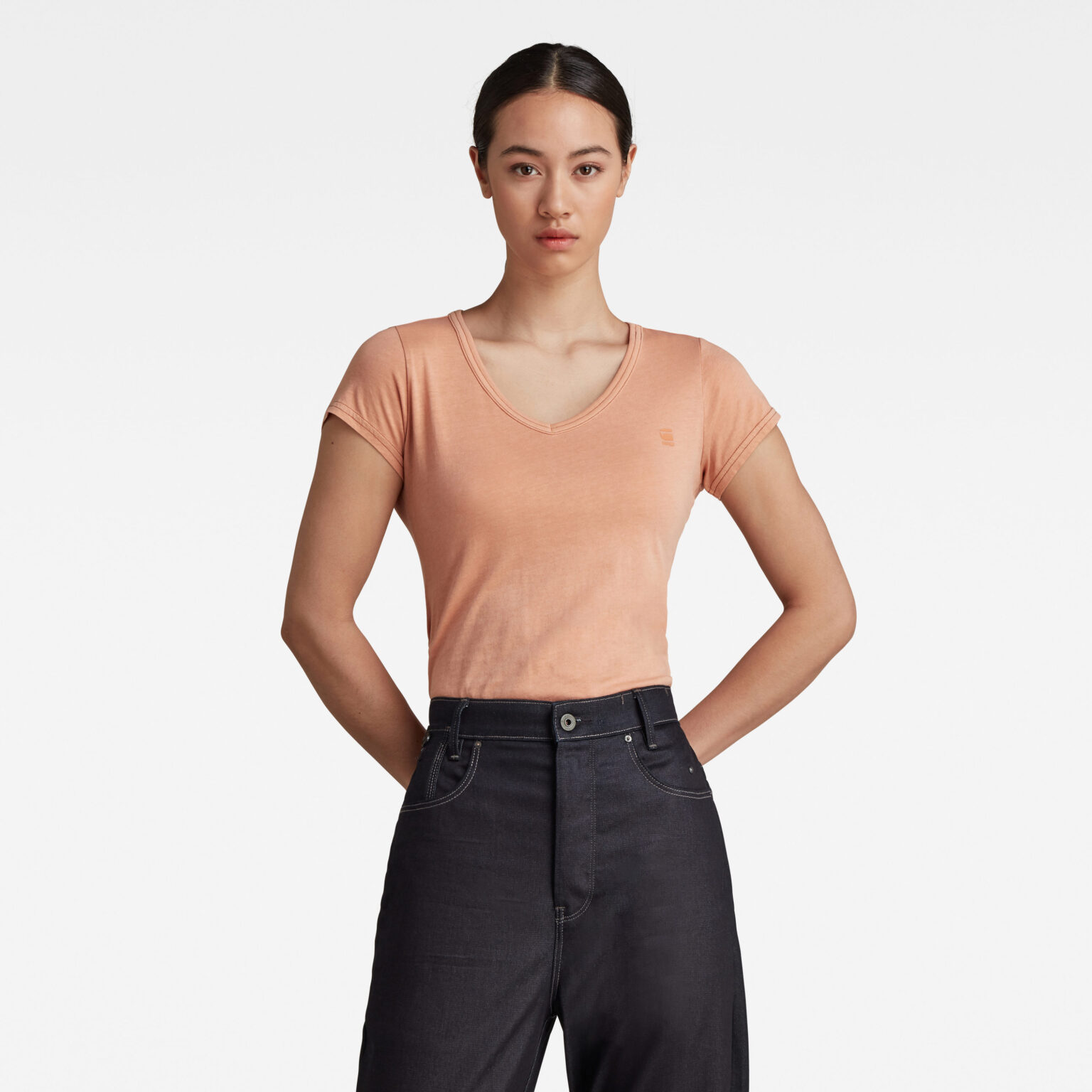 G-STAR T-shirt - Eyben slim in t wmn ss from salmon