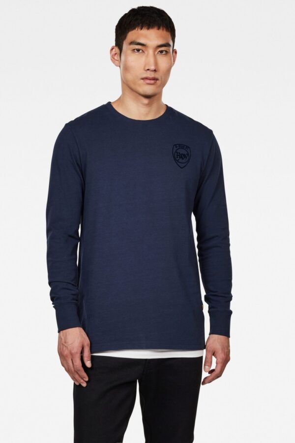 G-STAR T-shirt - Graphic 10 r t ls dark blue G-STAR T-shirt - Graphic 10 r t ls dark blue