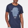G-STAR T-shirt - Graphic 10 r t ss dark blue