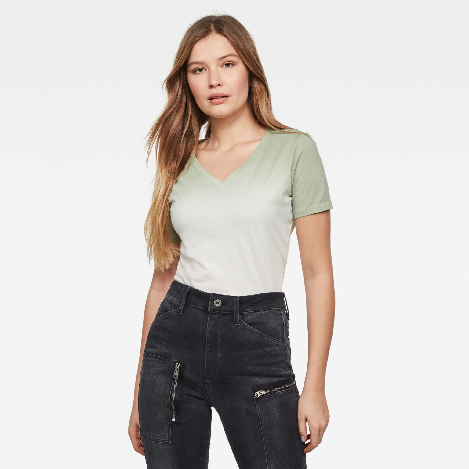G-STAR T-shirt - Mysid dip in t wm ss creamy-pastel pea