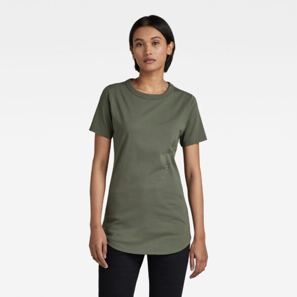 G-STAR T-shirt - Mysid long slim logo r t wmn green