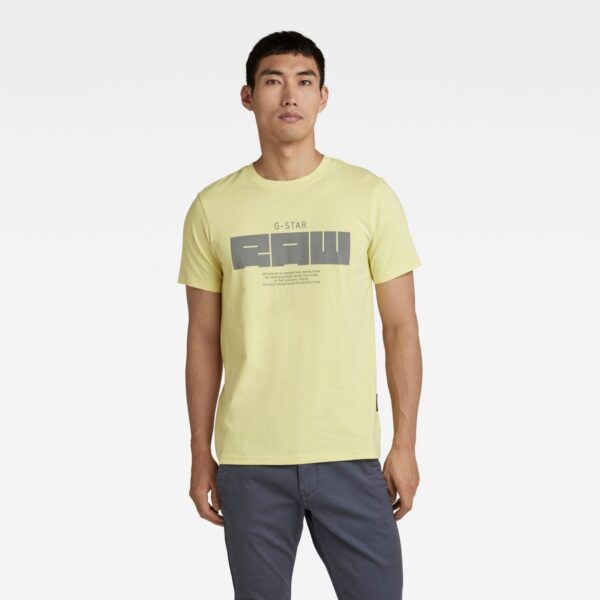 G-STAR T-shirt - RAW gr slim r t yellow G-STAR T-shirt - RAW gr slim r t yellow