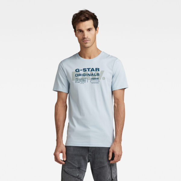 G-STAR T-shirt - RAW originals slim r t blue
