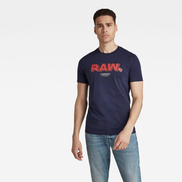 G-STAR T-shirt - RAW. Slim R T Blue G-STAR T-shirt - RAW. Slim R T Blue