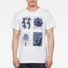 G-STAR T-shirt - Rijks graphic r t ss white