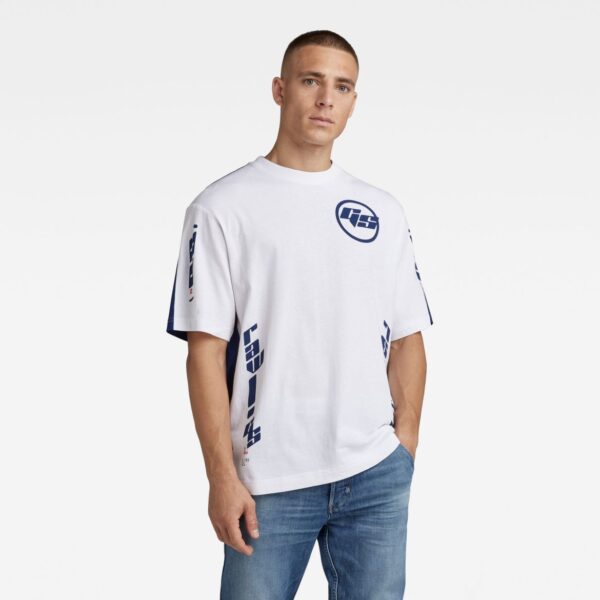 G-STAR T-shirt - Sobiru gr boxes r t white G-STAR T-shirt - Sobiru gr boxes r t white