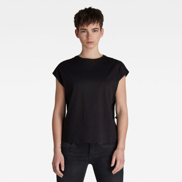 G-STAR T-shirt - Toggle top black G-STAR T-shirt - Toggle top black