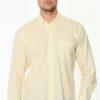 G625 DEWBERRY LINEN SHIRT-YELLOW