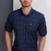 G650 DEWBERRY MEN'S SHIRT-NAVY-SAC