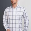 G656 DEWBERRY MEN'S SHIRT-PLAIN WHITE