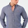 G674 DEWBERRY MEN'S SHIRT-DENIM BLUE-3
