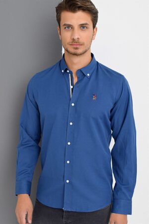 G674 DEWBERRY MEN'S SHIRT-INDIGO
