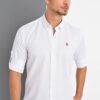 G674 DEWBERRY MEN'S SHIRT-WHITE
